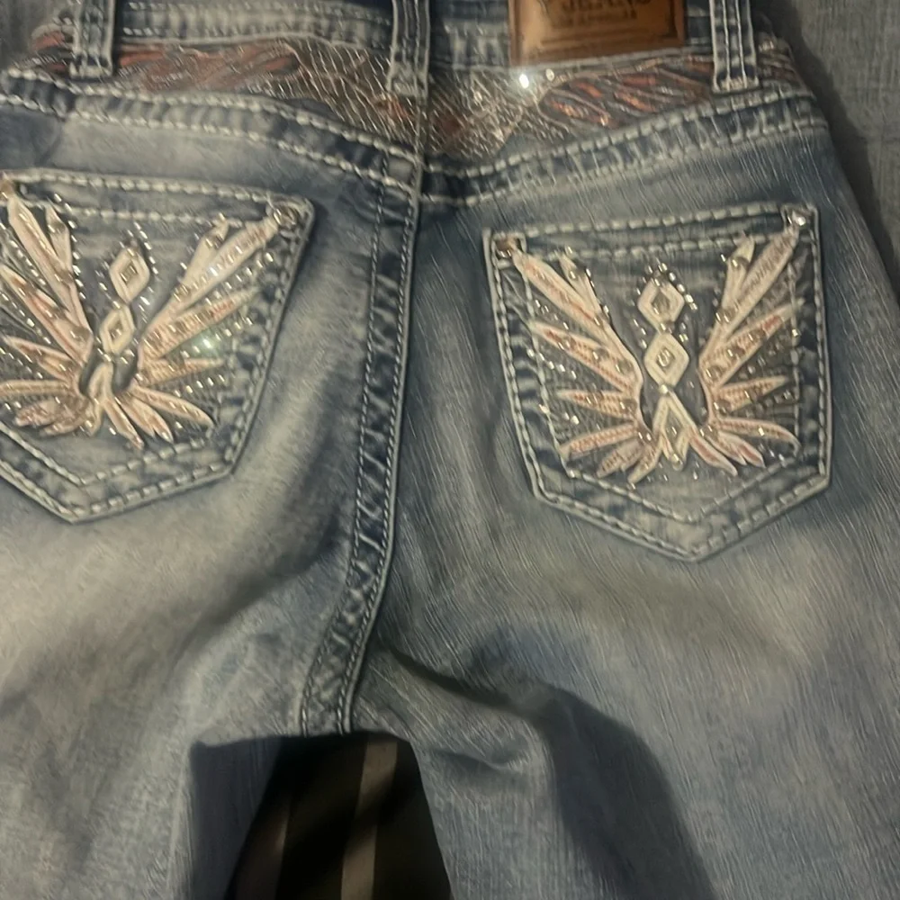 Embellished Blue Denim‎ Jeans